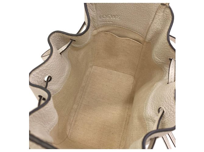 Borsa 2-Way Loewe Hammock Mini in vitello bianco - vista 5