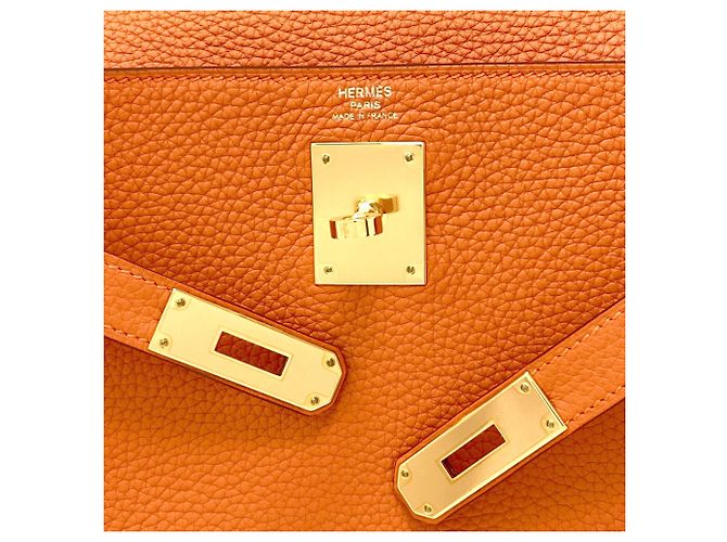 Hermès Borsa Hermes Kelly 28 Arancione - vista 13
