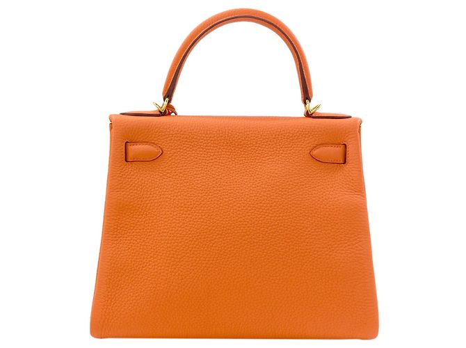 Hermès Borsa Hermes Kelly 28 Arancione - vista 2