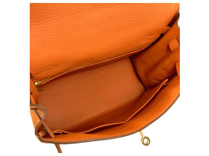 Hermès Borsa Hermes Kelly 28 Arancione - vista 5
