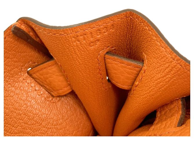 Hermès Borsa Hermes Kelly 28 Arancione - vista 7