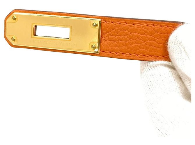 Hermès Borsa Hermes Kelly 28 Arancione - vista 8