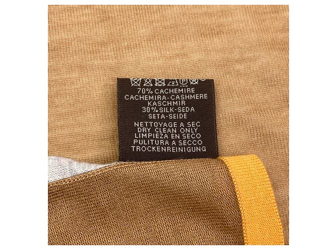 Hermès Pañuelo Hermes Carre 120 Beige - vista 5