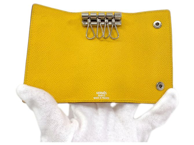 Hermès Hermes Sellier Etuicle 4 Key Case Gelb - Ansicht 4