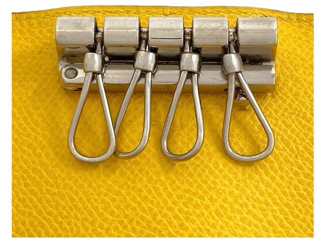 Hermès Hermes Sellier Etuicle 4 Key Case Gelb - Ansicht 5