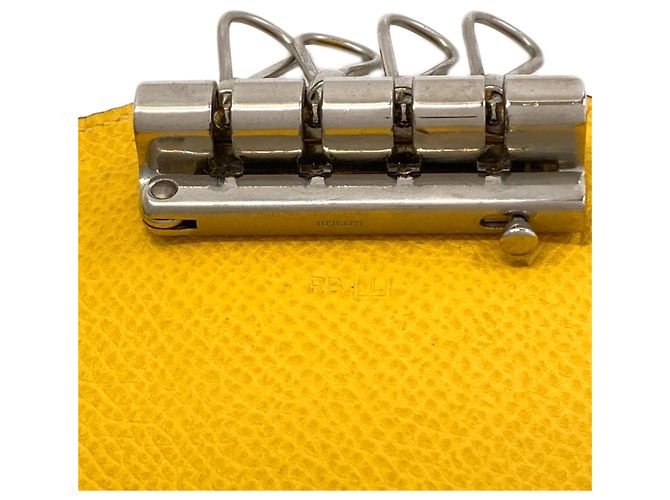 Hermès Hermes Sellier Etuicle 4 Key Case Gelb - Ansicht 7