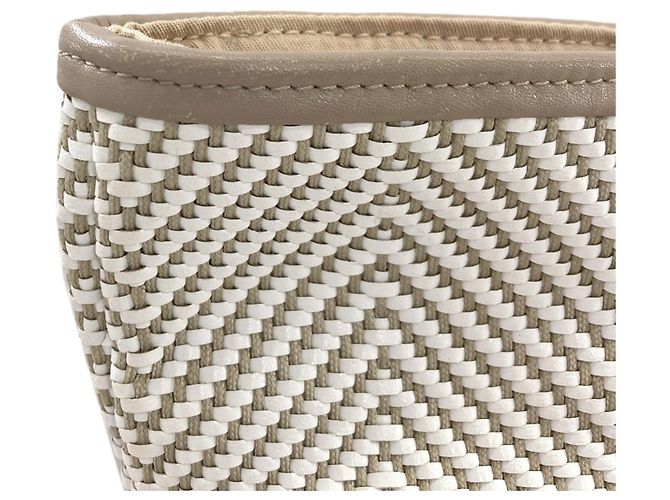 Hermès Cabas Chennai MM Tragetasche Beige - Ansicht 12