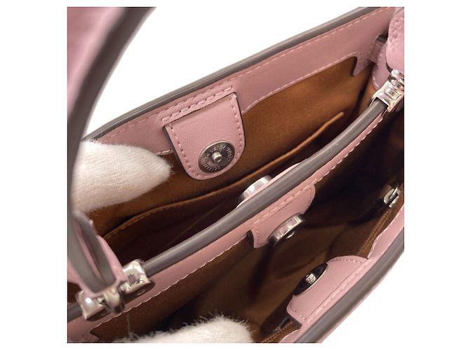 Borsa 2-Way Coach Signature Marrone Rosa - vista 5