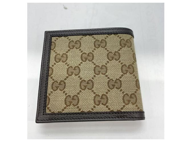 Cartera bi-fold Gucci GG Canvas en marrón Castaño - vista 2