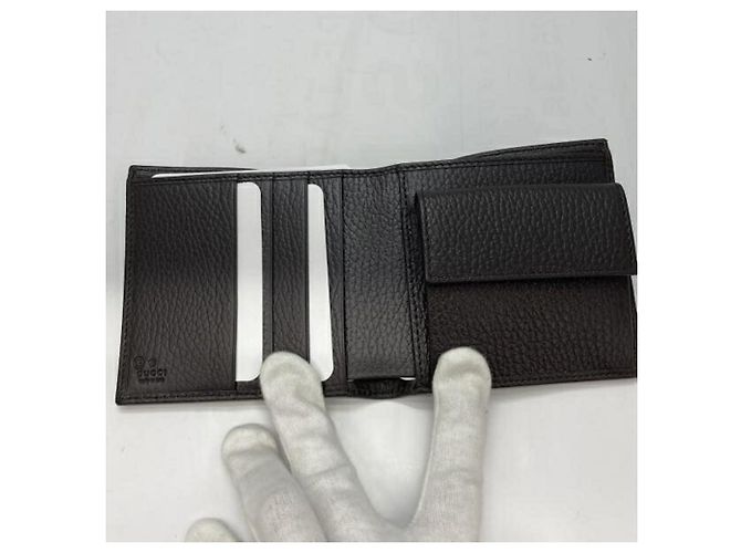 Cartera bi-fold Gucci GG Canvas en marrón Castaño - vista 3