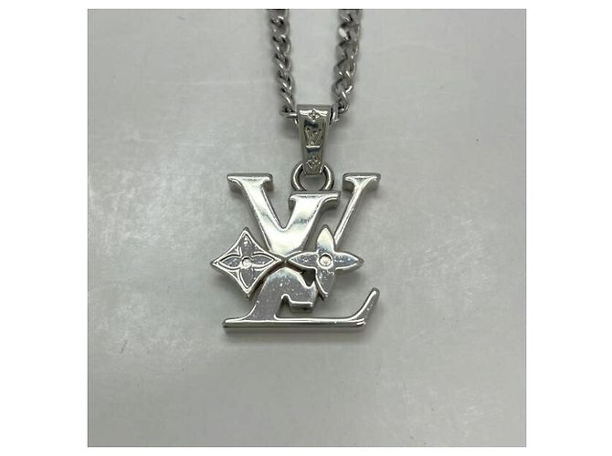 Collana Row Monogram Louis Vuitton Argento - vista 2