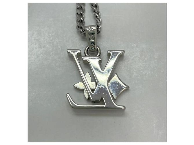 Collana Row Monogram Louis Vuitton Argento - vista 3