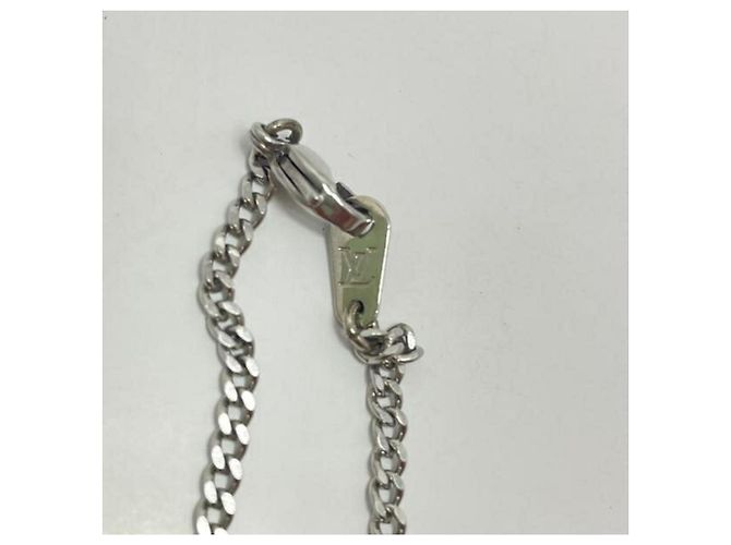 Collana Row Monogram Louis Vuitton Argento - vista 4