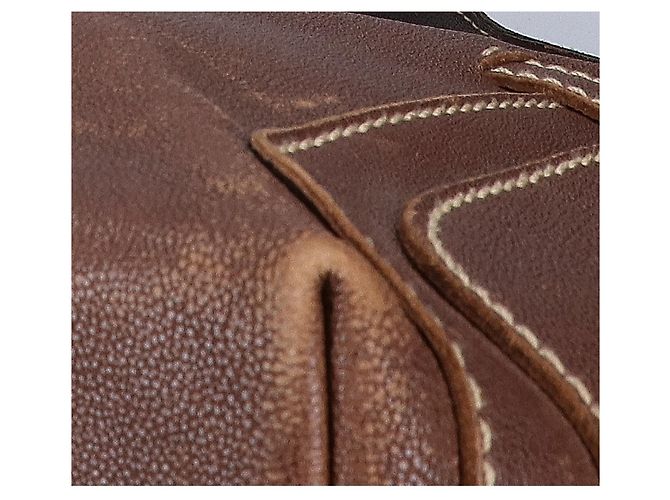 Borsa a tracolla in pelle marrone scuro Bottega Veneta - vista 8