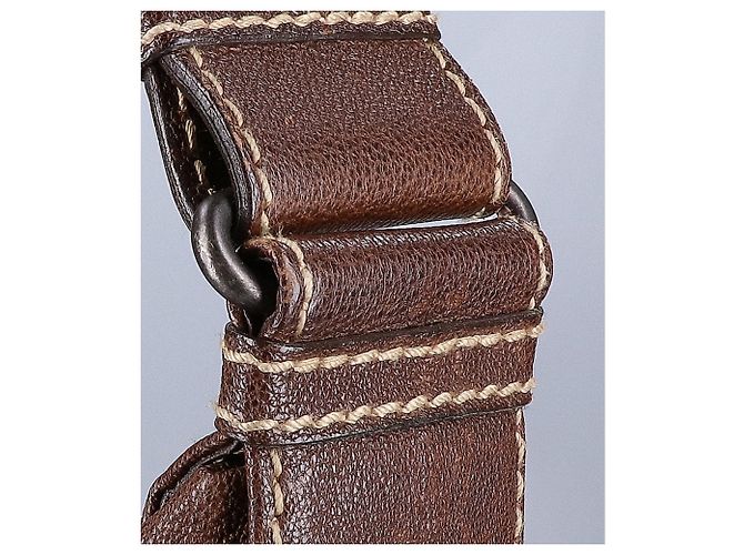 Borsa a tracolla in pelle marrone scuro Bottega Veneta - vista 9