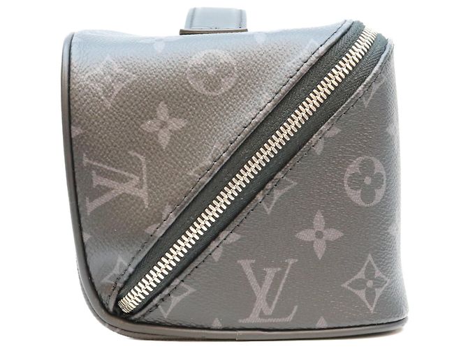 Necessaire Louis Vuitton Monogram Eclipse Nero - vista 4