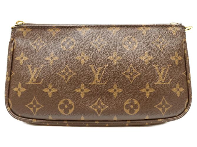 Louis Vuitton Monogram Khaki Multipochette Accessoires Schultertasche Braun - Ansicht 3