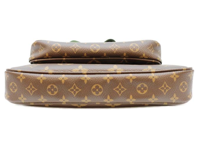 Louis Vuitton Monogram Khaki Multipochette Accessoires Schultertasche Braun - Ansicht 5