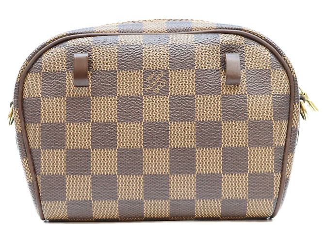 Borsa a tracolla Louis Vuitton Damier Pochette Ipanema Marrone - vista 3