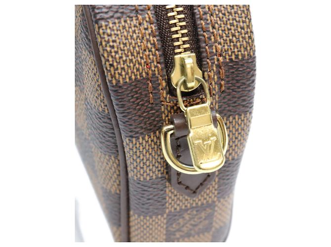 Borsa a tracolla Louis Vuitton Damier Pochette Ipanema Marrone - vista 7