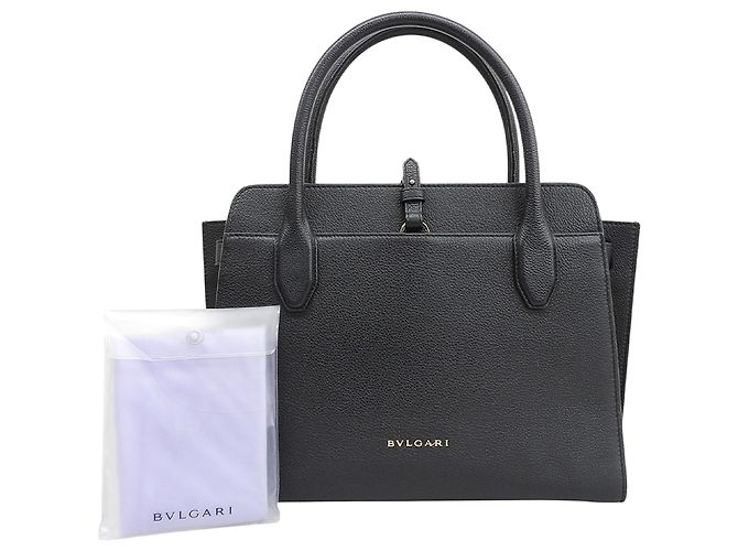 Borsa in pelle BVLGARI Bulgari Alba Nero - vista 2