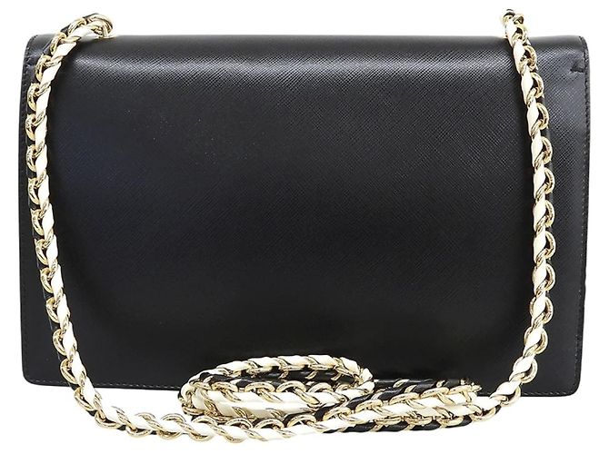 Borsa a tracolla Salvatore Ferragamo Vara Ribbon Nero Bianco - vista 2