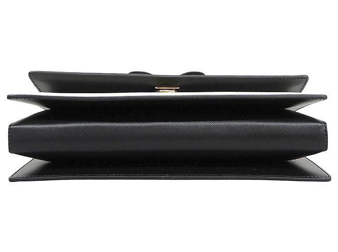 Borsa a tracolla Salvatore Ferragamo Vara Ribbon Nero Bianco - vista 4