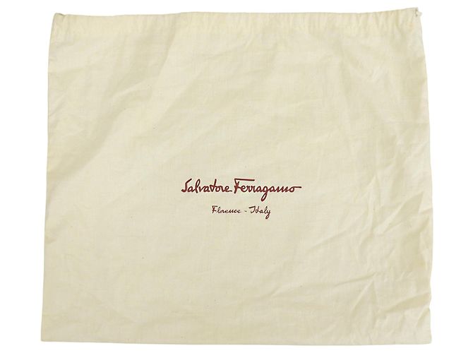 Borsa a tracolla Salvatore Ferragamo Vara Ribbon Nero Bianco - vista 9