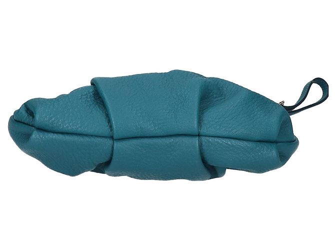Pouch Prada in pelle raccolta in Turquoise Turchese - vista 5
