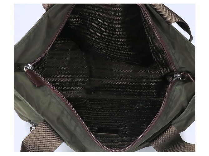 Bolso Tote Prada de nailon caqui - vista 6