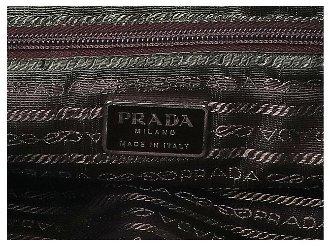 Bolso Tote Prada de nailon caqui - vista 7