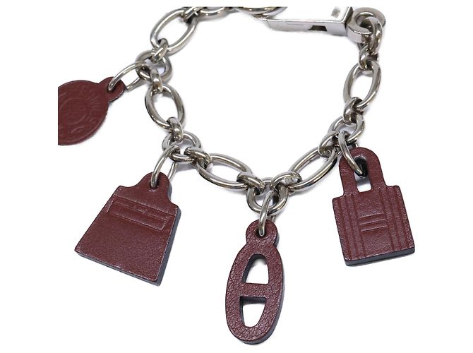 Hermès Bracciale con ciondoli Hermes Amulette 5 Argento Bordò - vista 3