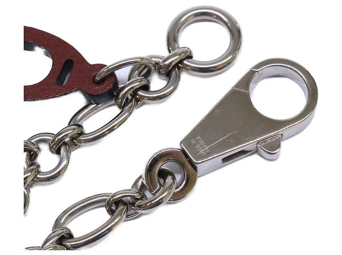 Hermès Bracciale con ciondoli Hermes Amulette 5 Argento Bordò - vista 7