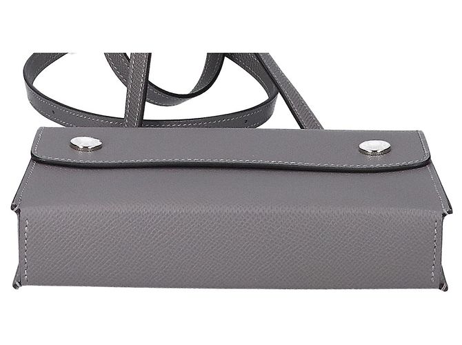Hermès Bolsa de ombro Hermes em couro Epsom Cinza - vista 5