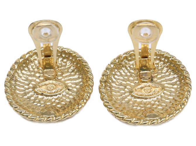 Orecchini Chanel Coco Mark con strass Nero D'oro - vista 3
