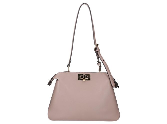 FENDI Peekaboo Soft Small Schultertasche Grau - Ansicht 3