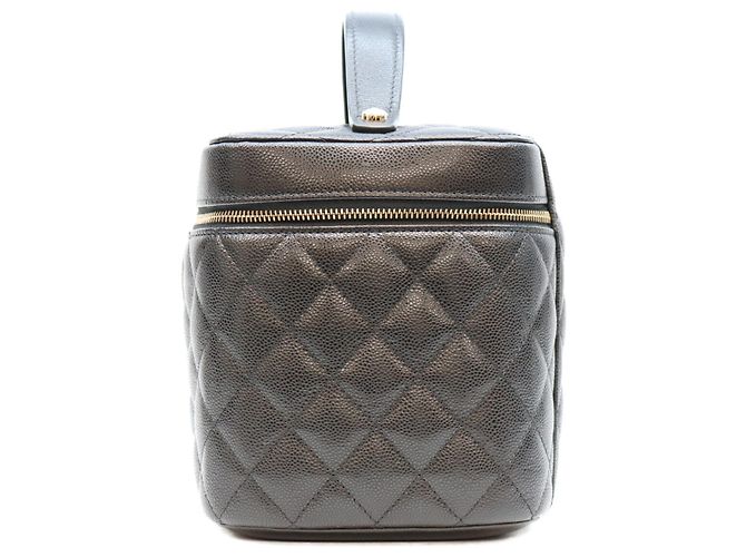 Borsa Vanity Chanel AP2573 Timeless Classic Caviar con manico superiore Nero - vista 4
