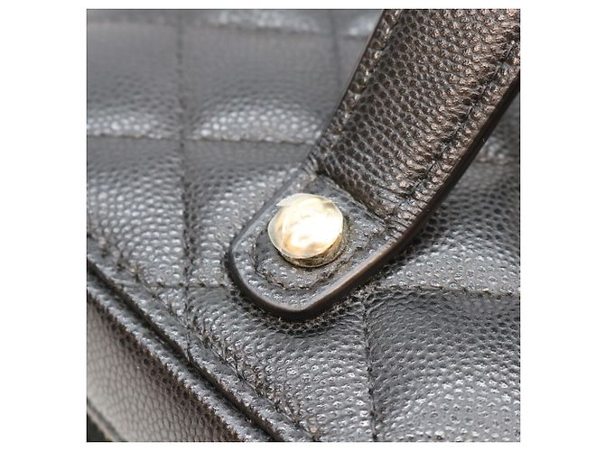 Borsa Vanity Chanel AP2573 Timeless Classic Caviar con manico superiore Nero - vista 6