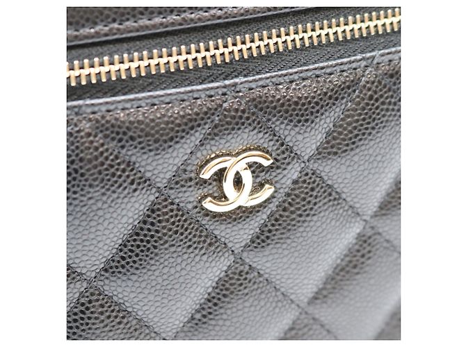 Borsa Vanity Chanel AP2573 Timeless Classic Caviar con manico superiore Nero - vista 7