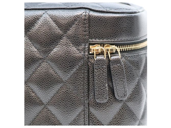 Borsa Vanity Chanel AP2573 Timeless Classic Caviar con manico superiore Nero - vista 8