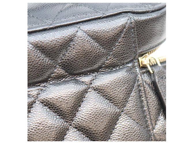 Borsa Vanity Chanel AP2573 Timeless Classic Caviar con manico superiore Nero - vista 9