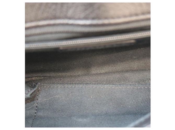 Borsa a tracolla Chanel in vitello nero - vista 12