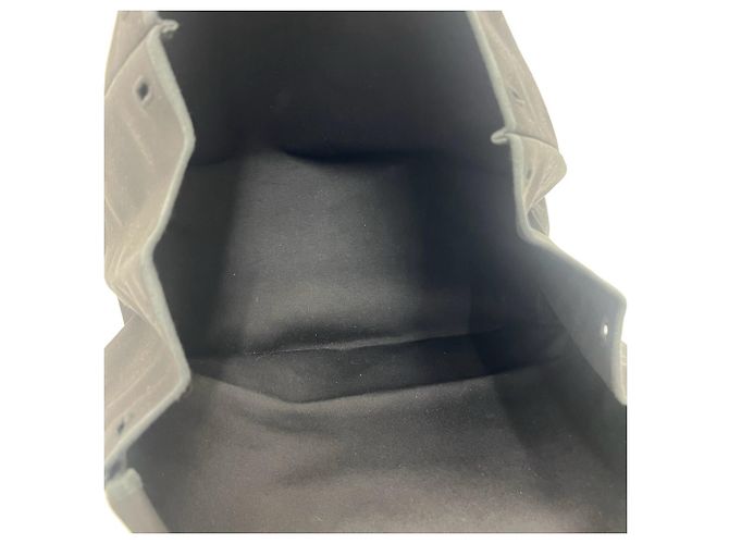Hermès Borsa Boston Hermes Herbag GM Toile Officier e Pelle Nero - vista 10
