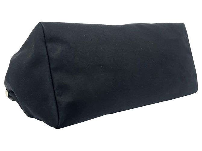 Hermès Borsa Boston Hermes Herbag GM Toile Officier e Pelle Nero - vista 7