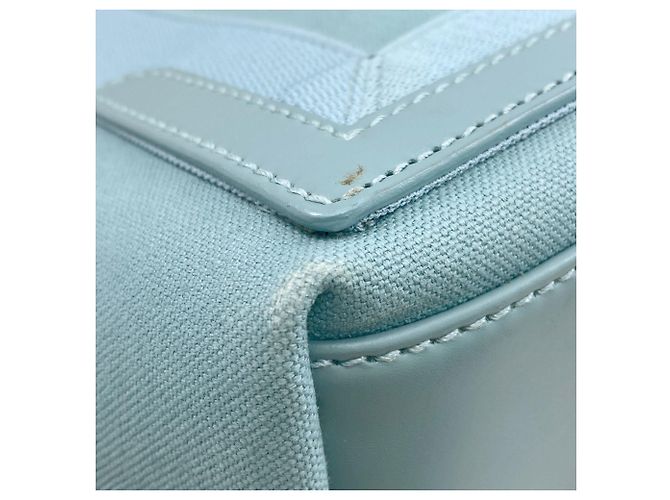 Borsa a mano Balenciaga in tela azzurro Blu chiaro - vista 14