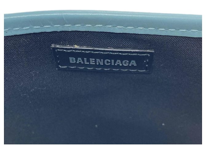 Borsa a mano Balenciaga in tela azzurro Blu chiaro - vista 6