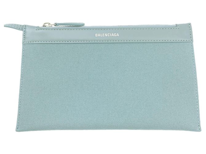 Borsa a mano Balenciaga in tela azzurro Blu chiaro - vista 7