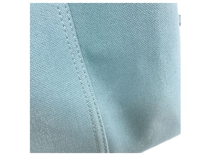 Borsa a mano Balenciaga in tela azzurro Blu chiaro - vista 9