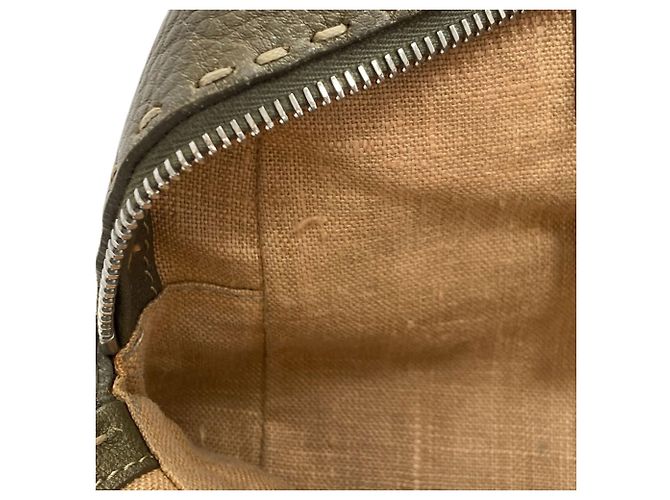 Borsa in pelle Fendi Selleria Cachi - vista 11