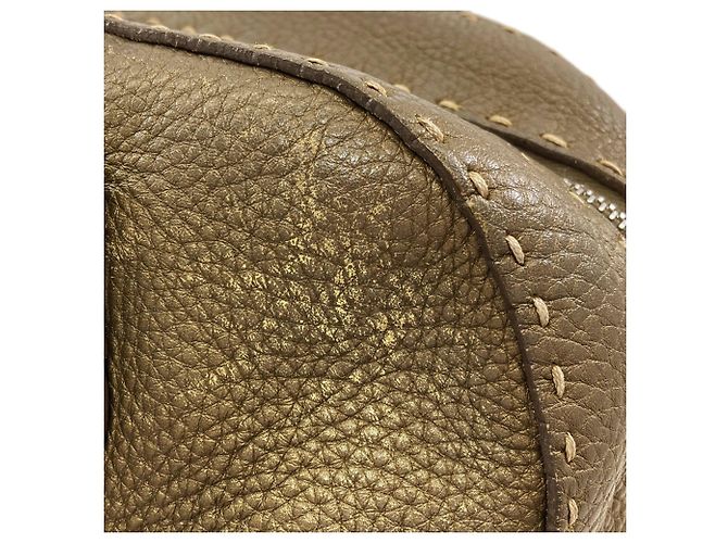 Borsa in pelle Fendi Selleria Cachi - vista 13